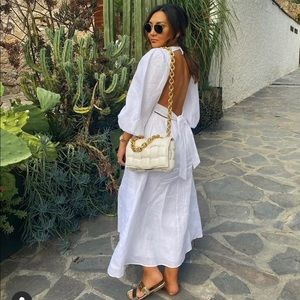 Dissh white linen dress